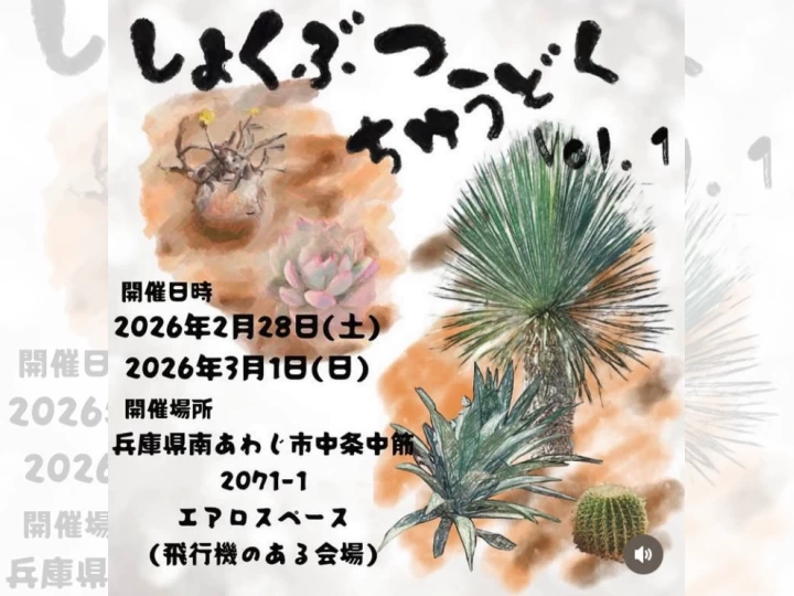 しょくぶつちゅうどく vol.1｜エアロスペース｜2026/2/28~3/1