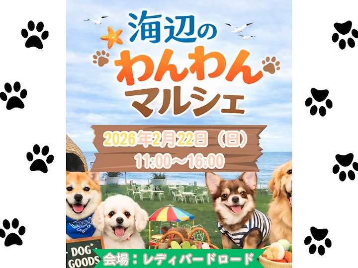 海辺のわんわんマルシェ｜レディバードロード（淡路市野島轟木）｜2026/2/22
